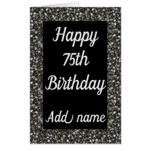 Big Giant special personalised 75th birthday card
