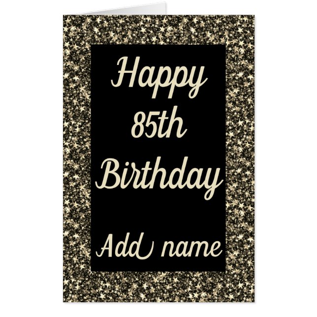 Big Giant special personalised 85th birthday card (Front)