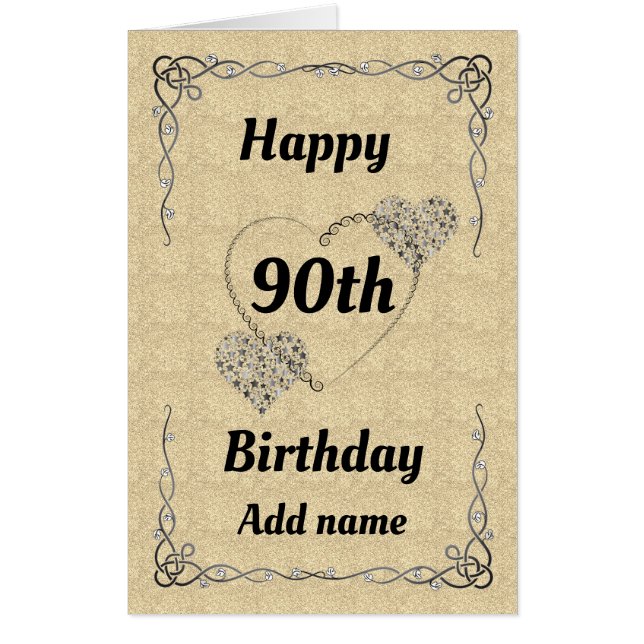 Big Giant special pretty 90th birthday card (Front)