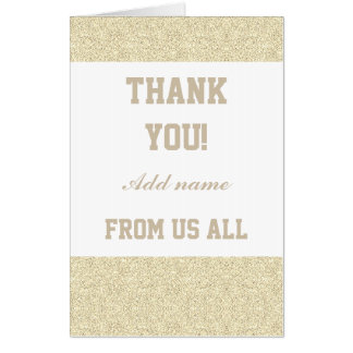 Big Giant special thank you from us all card