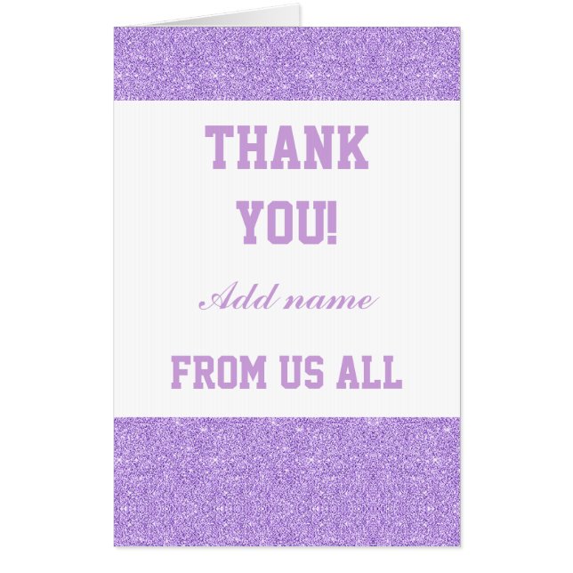 Big Giant special thank you from us all card (Front)