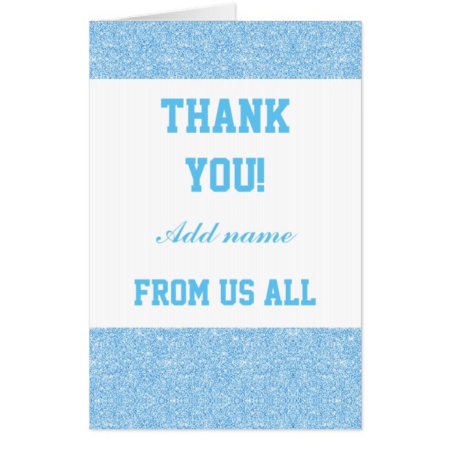 Big Giant special thank you from us all card (Front)