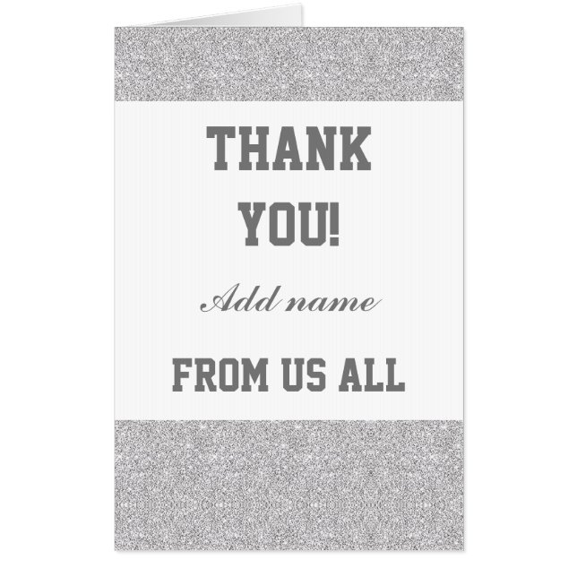 Big Giant special thank you from us all card (Front)