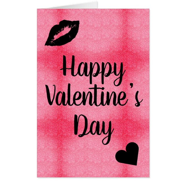 Big Giant stylish pretty Valentine’s Day card (Front)