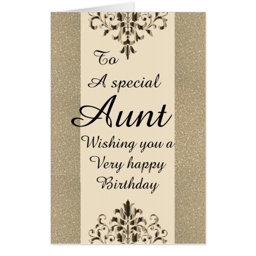 Big Giant stylish special aunt birthday card