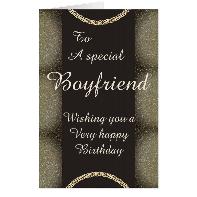 Big Giant stylish special boyfriend birthday card (Front)