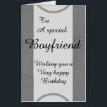 Big Giant stylish special boyfriend birthday card<br><div class="desc">Giant stylish special boyfriend birthday card</div>