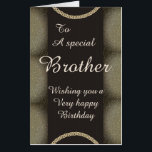 Big Giant stylish special brother birthday card<br><div class="desc">Giant stylish special brother birthday card</div>