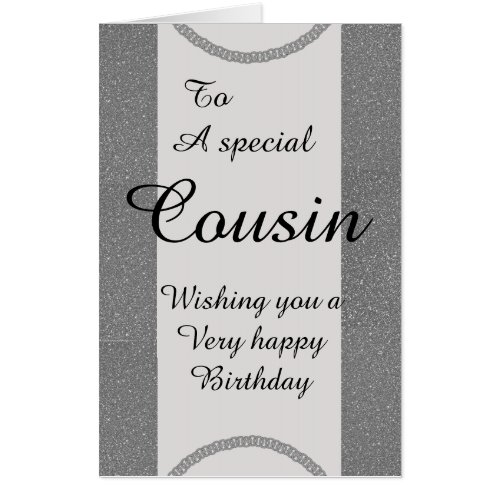 Big Giant stylish special cousin birthday card