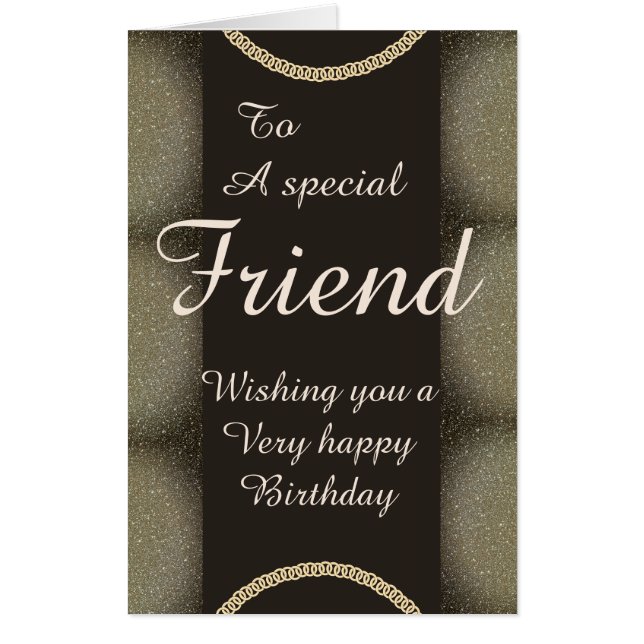 Big Giant stylish special friend birthday card (Front)