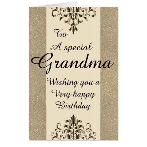 Big Giant stylish special grandma birthday card