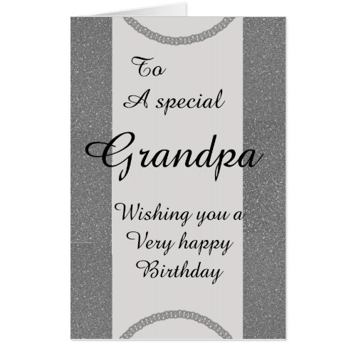 Big Giant stylish special grandpa birthday card