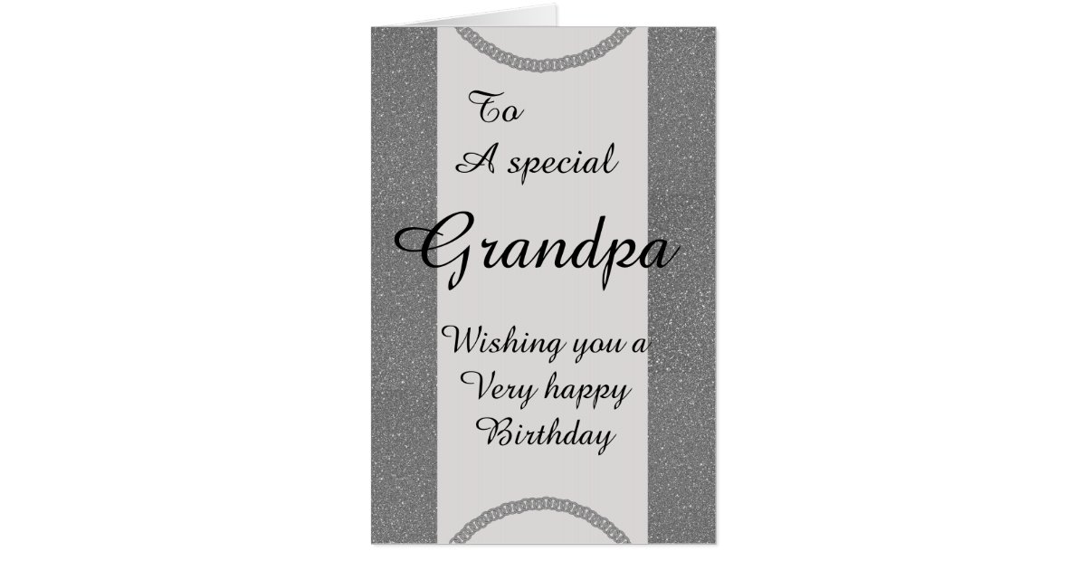 Big Giant Stylish Special Grandpa Birthday Card Zazzle Com