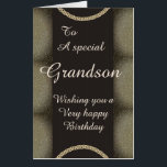 Big Giant stylish special grandson birthday card<br><div class="desc">Giant stylish special grandson birthday card</div>
