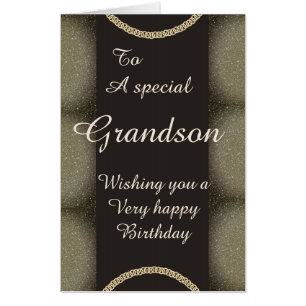 Big Giant stylish special grandson birthday card