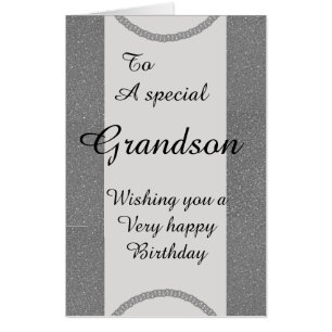Big Giant stylish special grandson birthday card