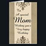 Big Giant stylish special mom birthday card<br><div class="desc">Giant stylish special mom birthday card</div>