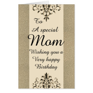 Big Giant stylish special mom birthday card