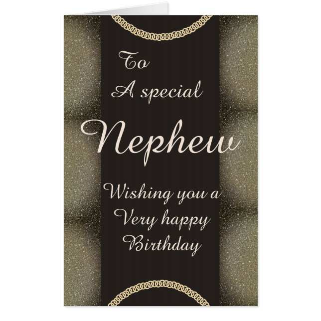Big Giant stylish special nephew birthday card (Front)