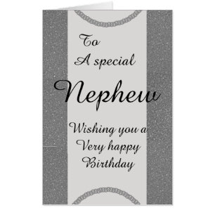 Big Giant stylish special nephew birthday card