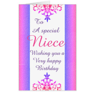 Big Giant stylish special niece birthday card