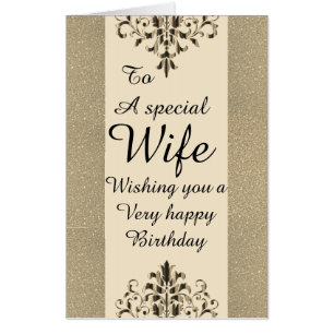 Big Giant stylish special wife birthday card