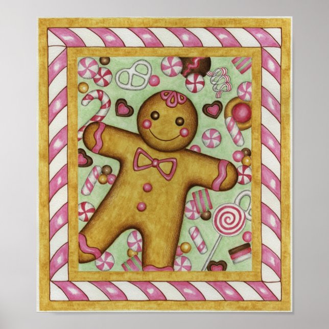 Big Gingerbread Art Print Poster (Front)