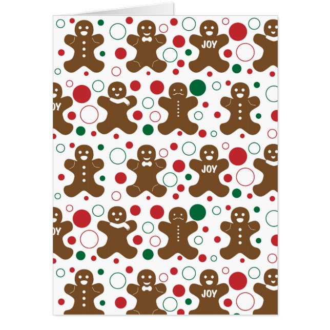 Big Gingerbread Men Greeting Card (Front)