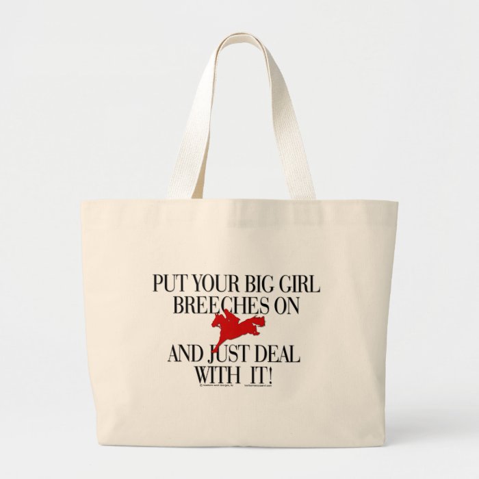 BIG GIRL BREECHES TOTE CANVAS BAGS