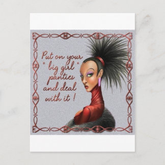 big girl panties postcard