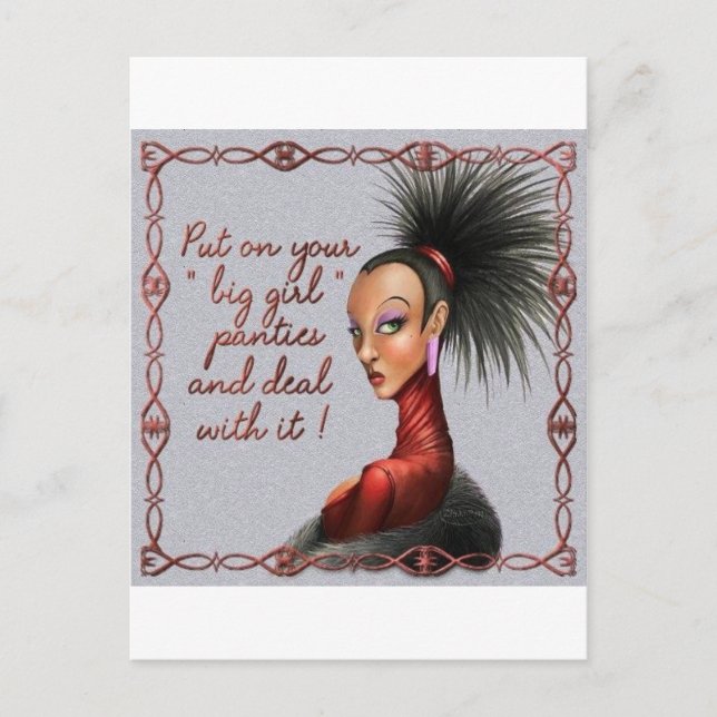 big girl panties postcard (Front)