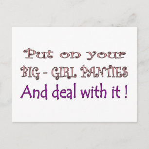 Big Girl Panties Postcard