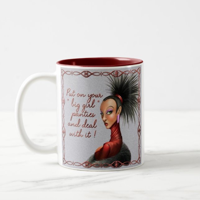 Big Girl Panties Two-Tone Coffee Mug (Left)