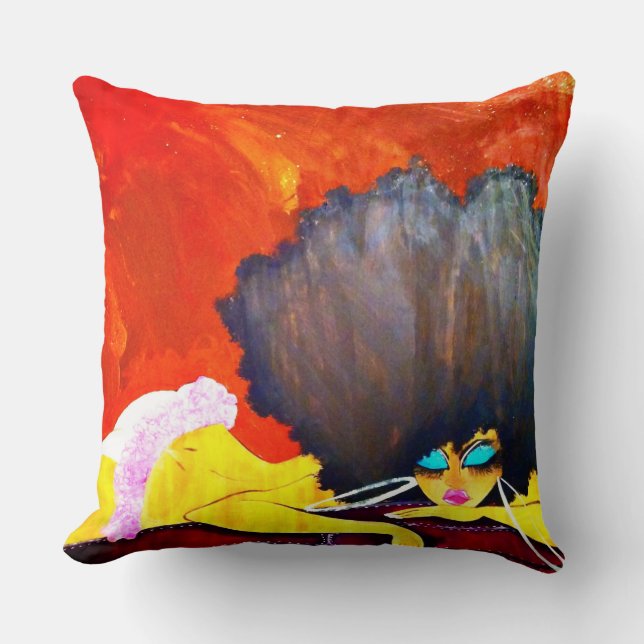 Big Girl Throw Pillow 20" x 20" (Front)