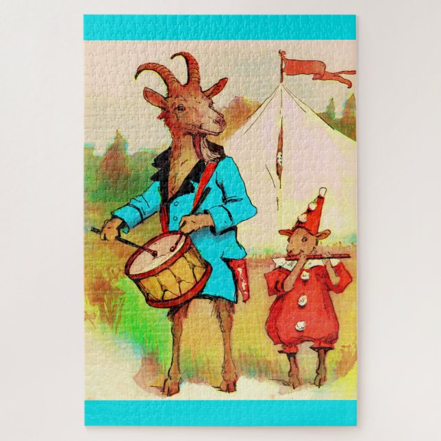 big goat little goat musicians jigsaw puzzle (Vertical)