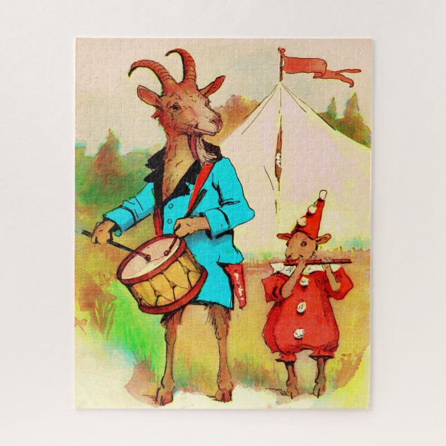 big goat little goat musicians jigsaw puzzle (Vertical)