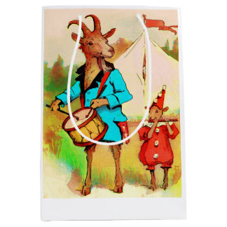 big goat little goat musicians print medium gift bag