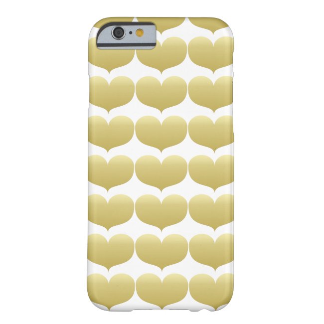 Big Gold Heart iPhone 6/6s Barely There Phone Case