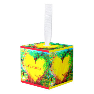 Big Gold Heart Thunder_Cove Cube Ornament