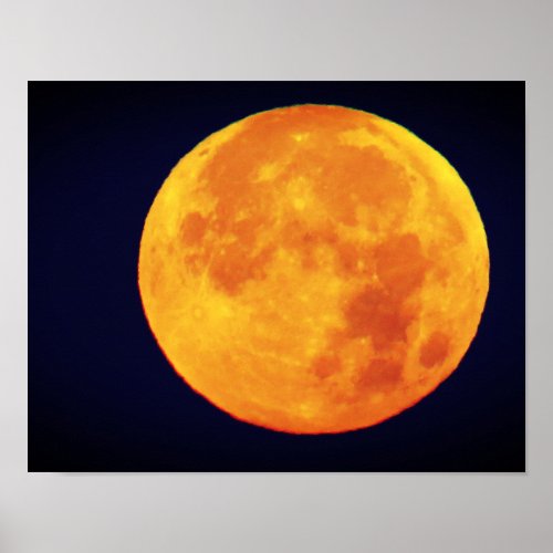 Big Golden Moon Poster