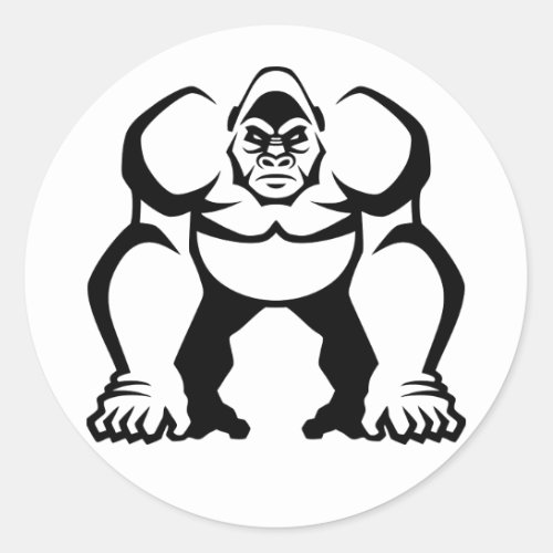Big Gorilla Classic Round Sticker