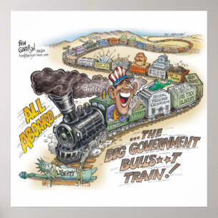 Big Govt Train Poster