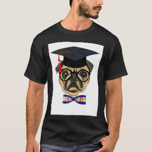Big Graduated Pug Dog T-Shirt