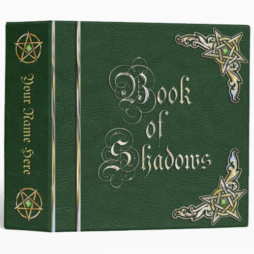 Big Green Book of Shadows 3 Ring Binder