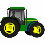 big green tractor statuette<br><div class="desc">A big green tractor photo sculpture</div>