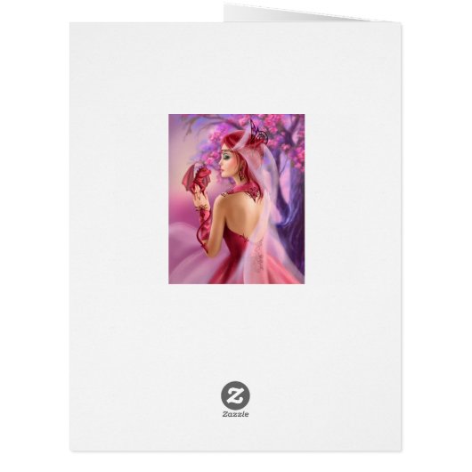 Big Greeting Card Red Dragon (Back)