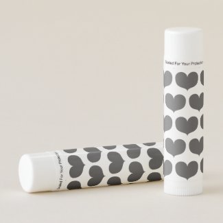 Big Grey Hearts Pattern