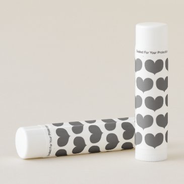 Big Grey Hearts Pattern