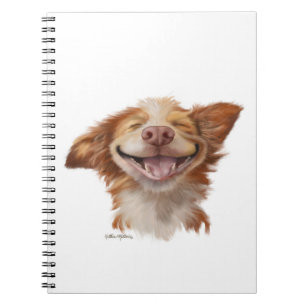 Big Grin Dog Cartoon Notebook