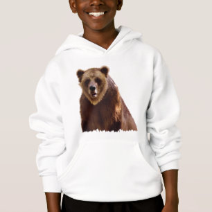 Big Grizzly Bear Wildlife Art Gift Hoodie